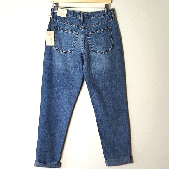 NWT universal thread Boyfriend Patched jeans high waist 2 - Picture 3 of 7